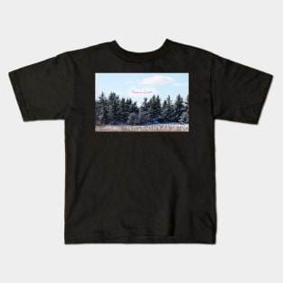 Pine & Cattails. Kids T-Shirt